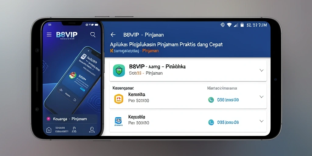 Antarmuka pengguna B8VIP yang intuitif dan menarik.