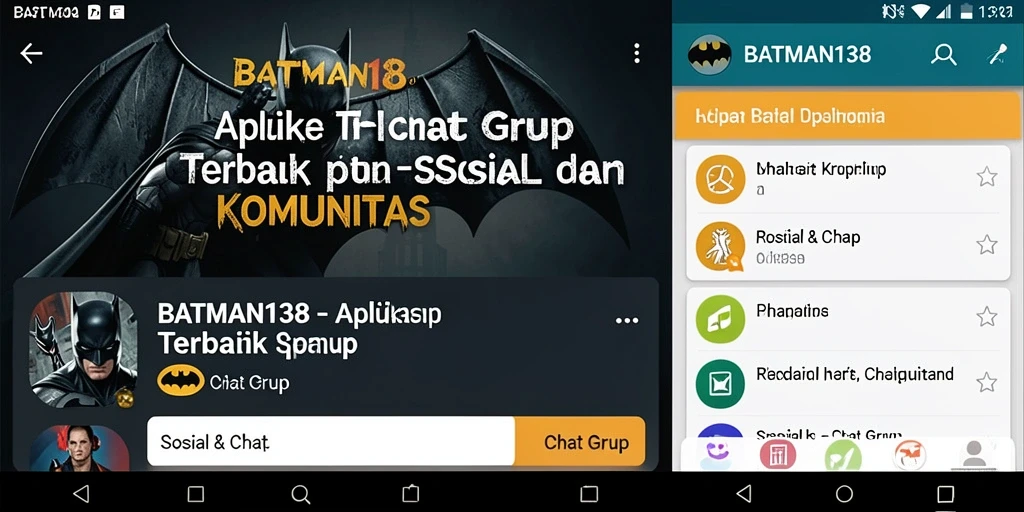 Tampilan antarmuka aplikasi BATMAN138 untuk Chat Grup yang interaktif dan menarik.