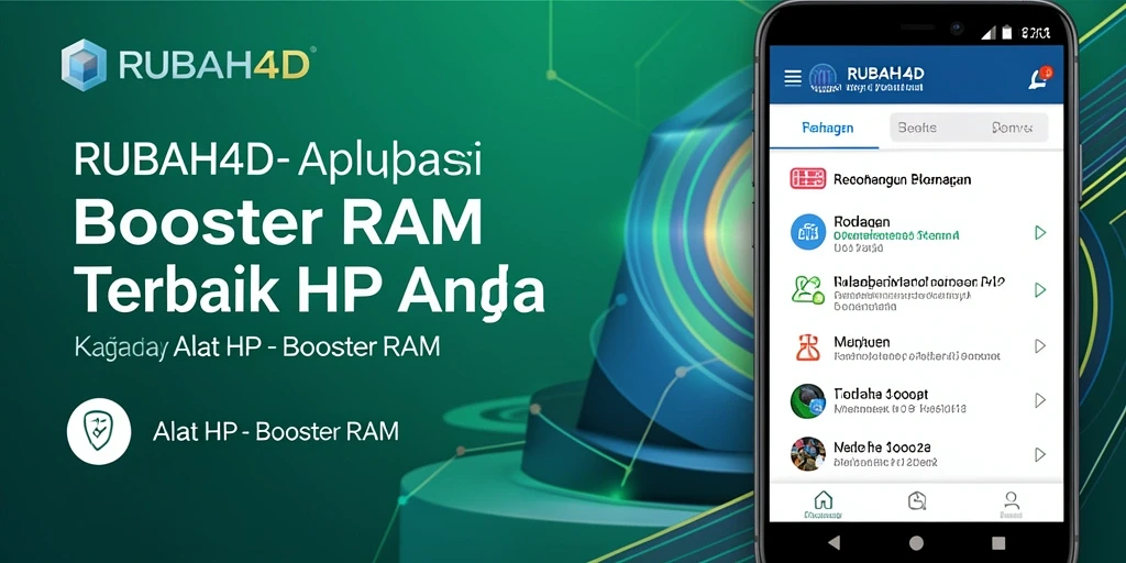 Antarmuka RUBAH4D yang modern dan fungsi optimalisasi RAM.
