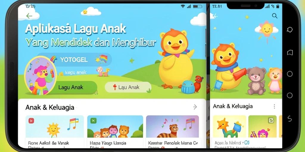Antarmuka YOTOGEL yang ceria dan interaktif.